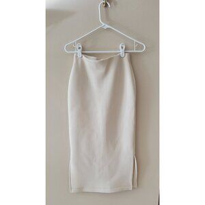 Leze the Label - Comfy Pencil Skirt - Cream